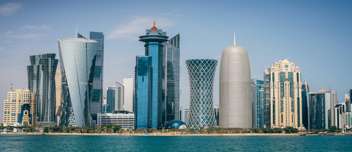 Doha Qatar West Bay skyline — MICE and corporate events